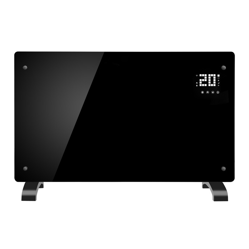 Θερμοσίφωνας Glass Panel 2000W Big Size σε Μαύρο