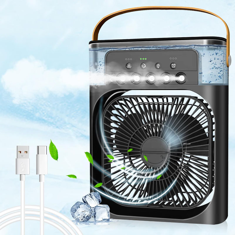 Ανεμιστήρας USB Air Cooler με χρονοδιακόπτη και υγραντήρα